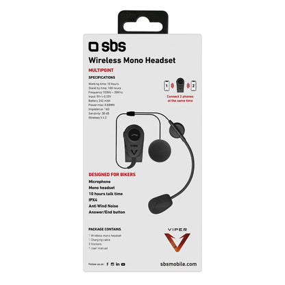 SBS Kit Mãos Livres p/ Capacete Mota Multiponto