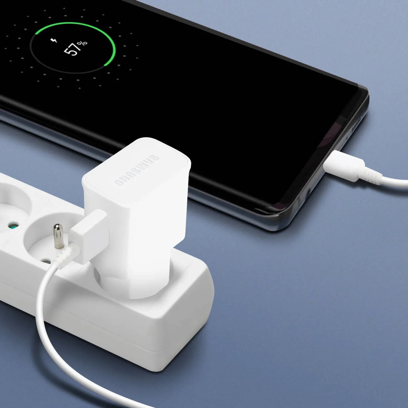 Carregador USB-A Oficial Samsung Incluí cabo USB-A para USB-C 15W EP-DR140AWE