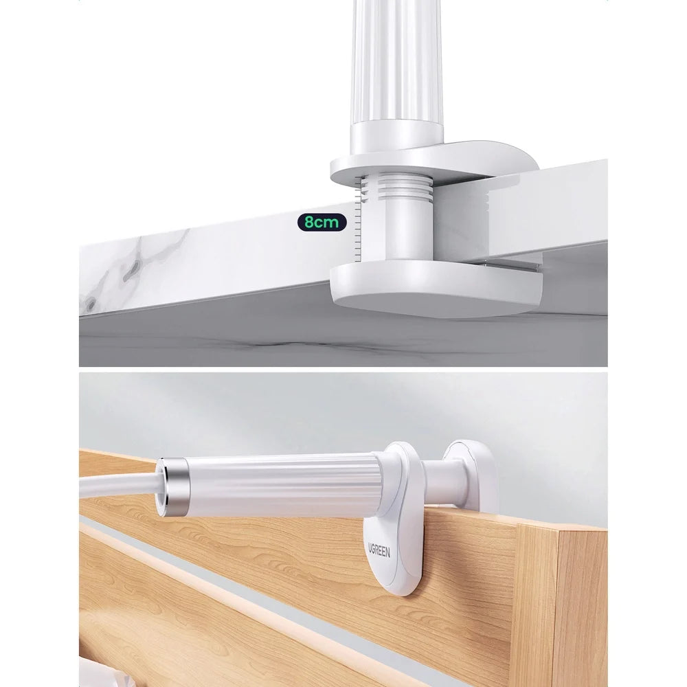 Suporte Universal UGREEN / Branco / Para Telefone e Tablet até 12cm