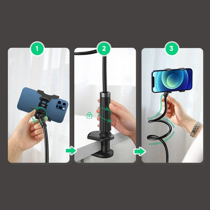 Suporte Universal UGREEN / Branco / Para Telefone e Tablet até 12cm