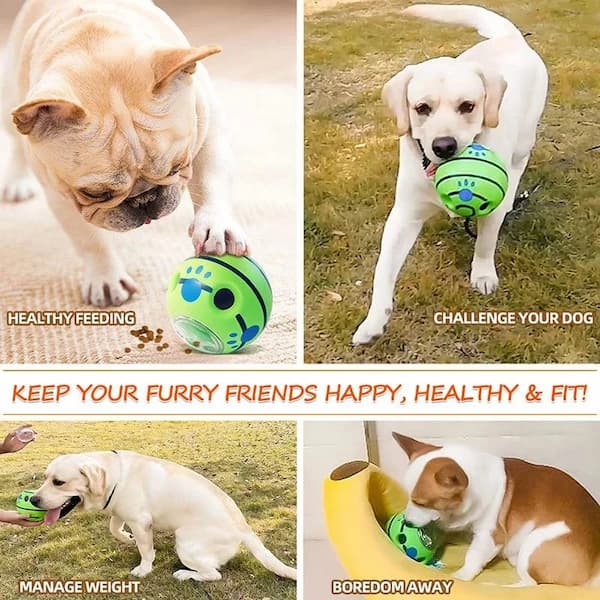 Interactive Dog Treat Ball – Adjustable Puzzle Toy for Mental Stimulation & Slow Feeding