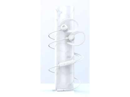 Techancy Auriculares stereo 3.5MM TD8058 cabo 1.2M com microfone confortavel som alta fidelidade Branco