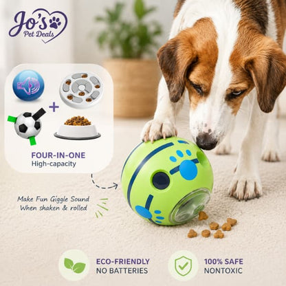 Interactive Dog Treat Ball – Adjustable Puzzle Toy for Mental Stimulation & Slow Feeding