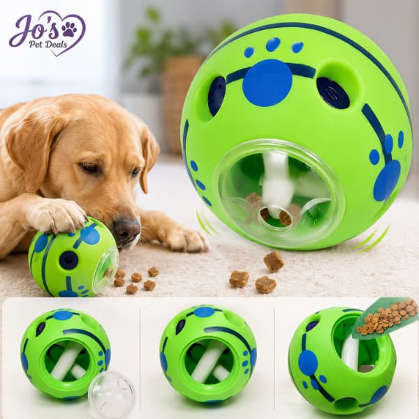 Interactive Dog Treat Ball – Adjustable Puzzle Toy for Mental Stimulation & Slow Feeding