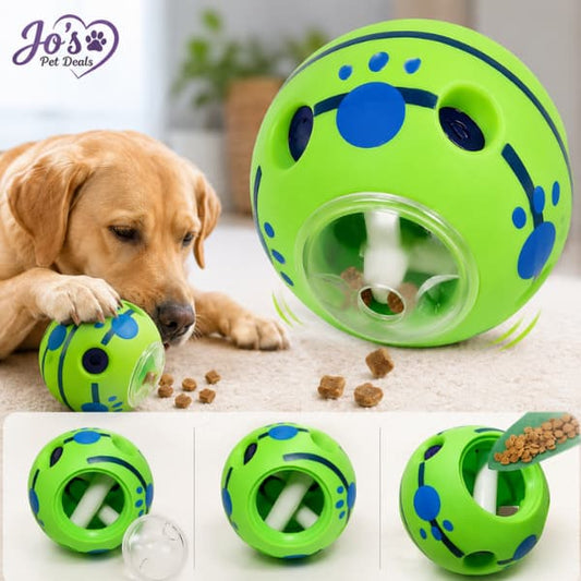 Interactive Dog Treat Ball – Adjustable Puzzle Toy for Mental Stimulation & Slow Feeding