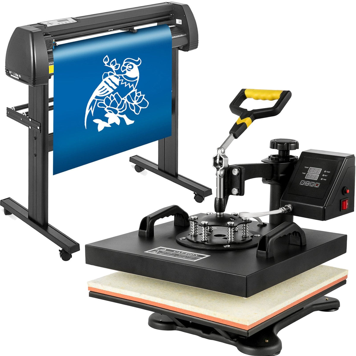 Kit Máquina de Transferência Térmica 380x380mm + Cortadora Vinil 28"
